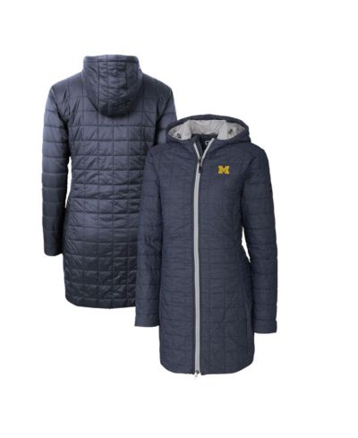 Cutter & Buck Женская куртка Michigan Wolverines Rainier PrimaLoft Eco с капюшоном
