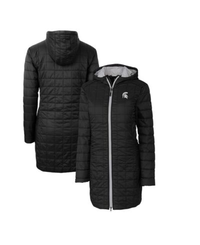 Женская куртка Cutter & Buck Michigan State Spartans Rainier PrimaLoft Eco с капюшоном, черная