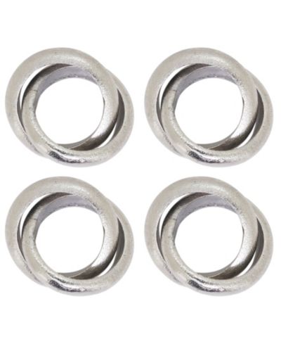 Saro Lifestyle Interlock Napkin Ring, Set of 4