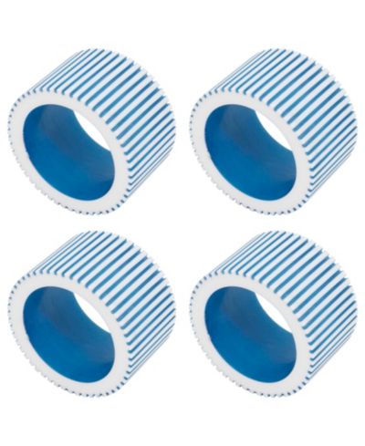 Saro Lifestyle Ribbed Napkin Ring, Set of 4