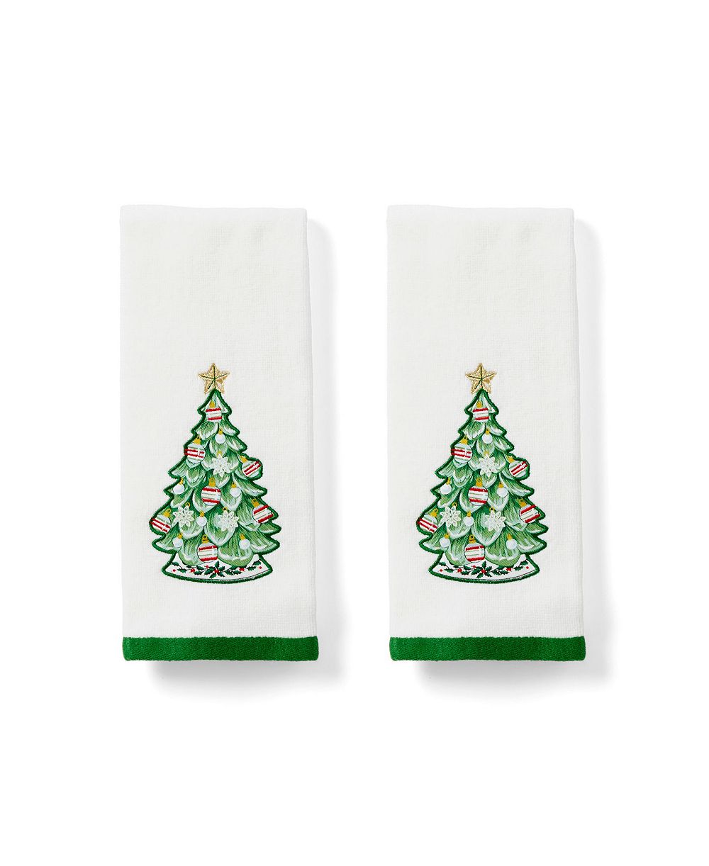 Lenox Кухонные полотенца Advent Tree, набор из 2 шт