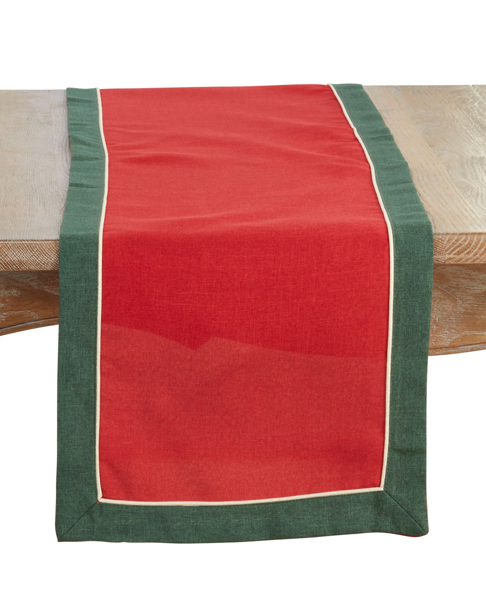Saro Lifestyle Banded Border Table Runner, 16" x 72"