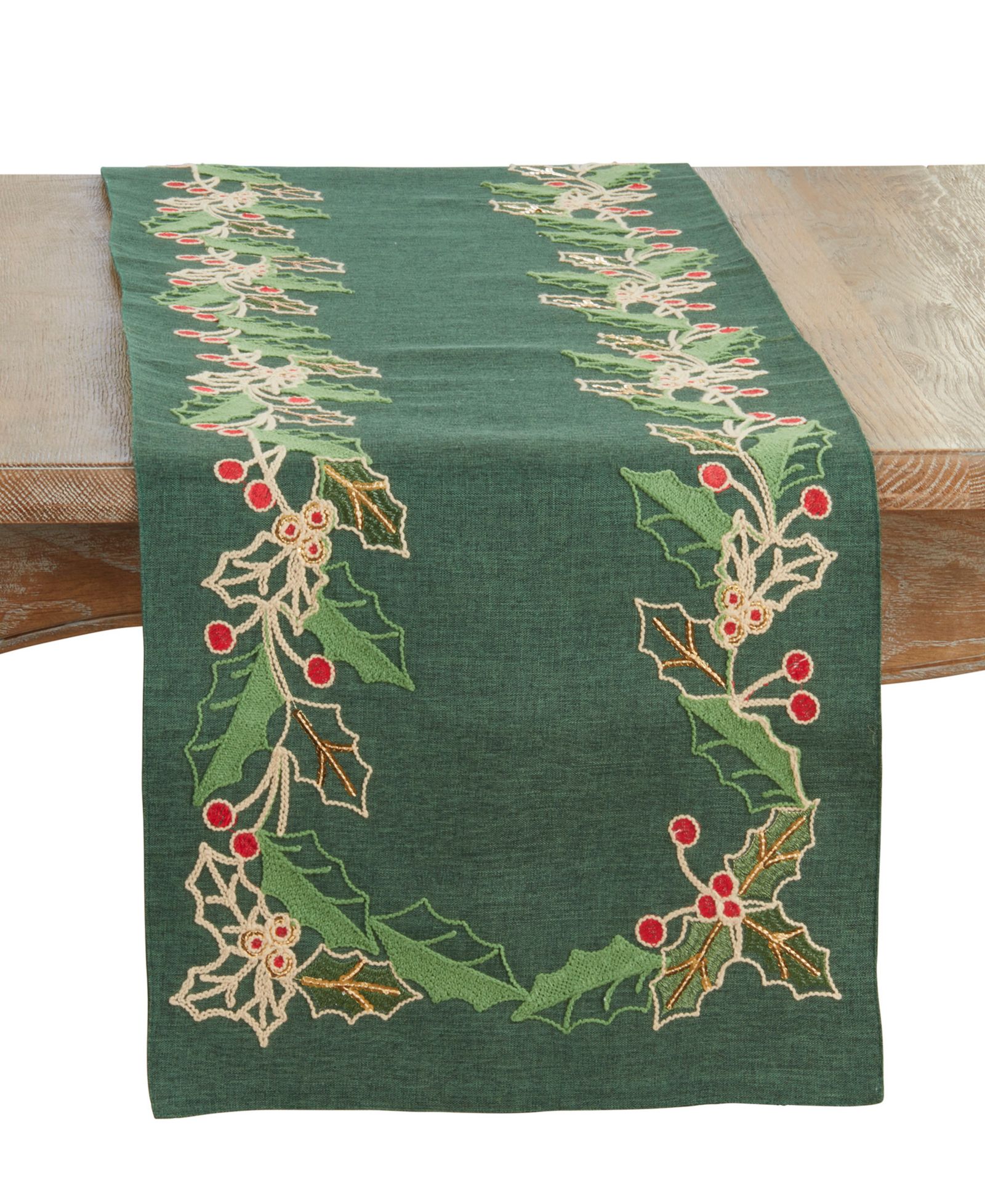 Saro Lifestyle Holly Table Runner, 16" x 72"