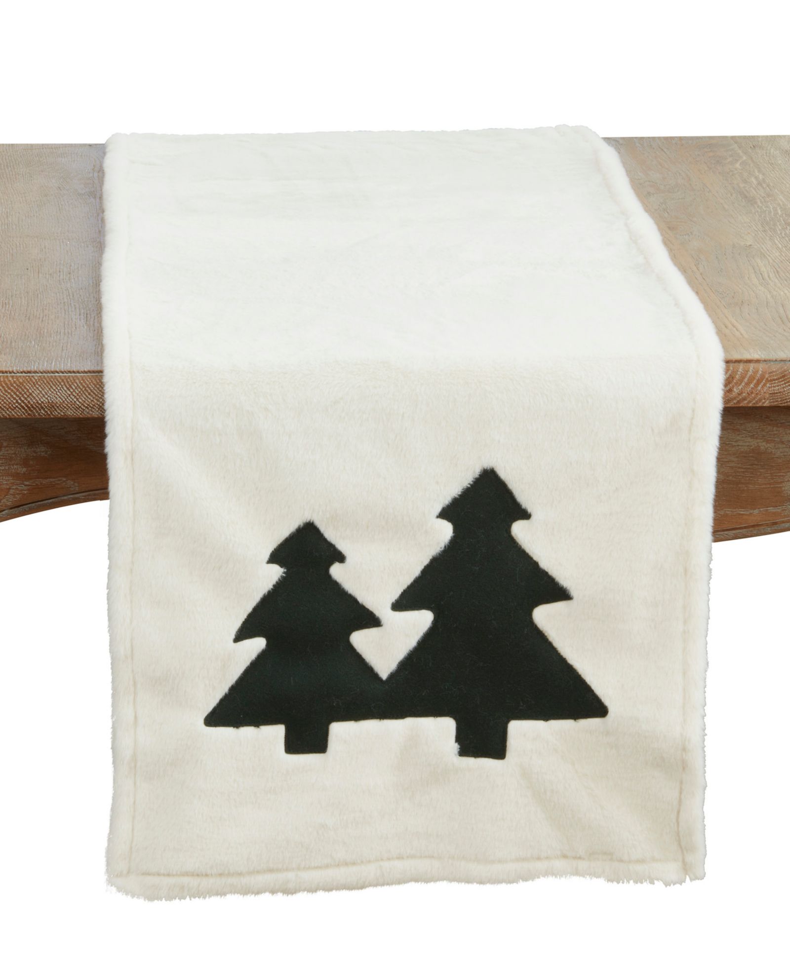 Saro Lifestyle Christmas Trees Table Runner, 16" x 72"