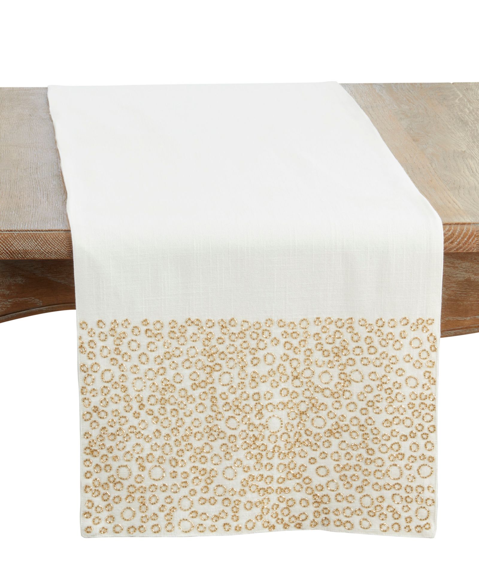 Дорожка на стол Saro Lifestyle Beaded Band, 16" x 72"