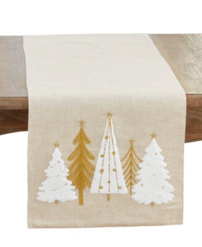 Скатерть Saro Lifestyle Christmas Trees, 16" x 70"