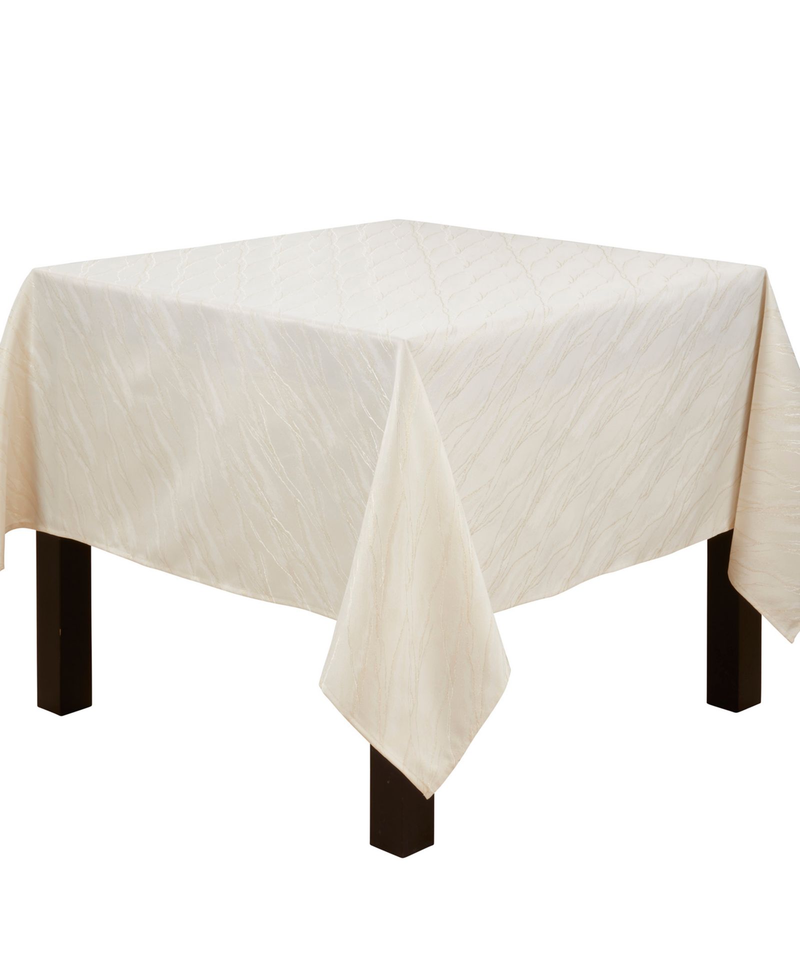 Saro Lifestyle Metallic Shimmer Tablecloth, 70" x 70"