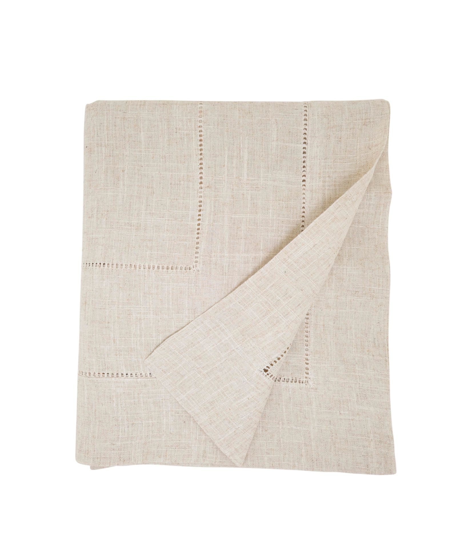 Скатерть Saro Lifestyle Linen Blend Toscana Double Hemstitched 65" x 84"
