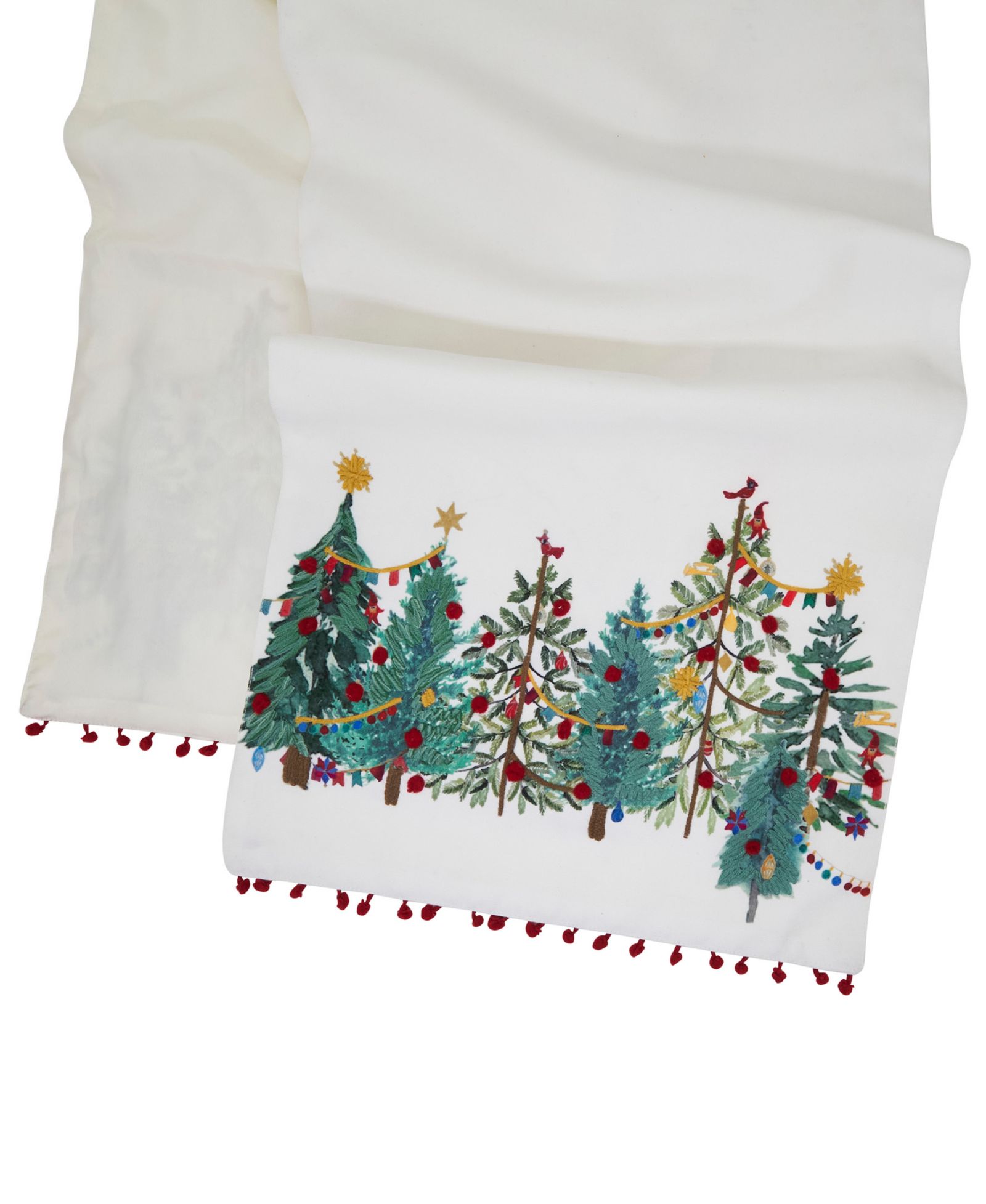 Скатерть Saro Lifestyle Christmas Trees 16" x 72"