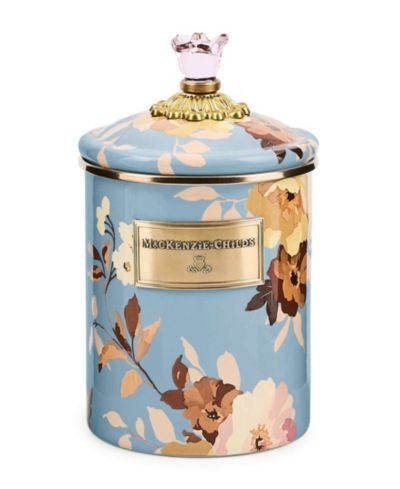 Средний контейнер MacKenzie-Childs Wild Rose Slate 48 oz.