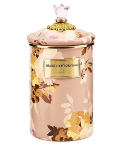 MacKenzie-Childs большая банка Wild Rose Mauve