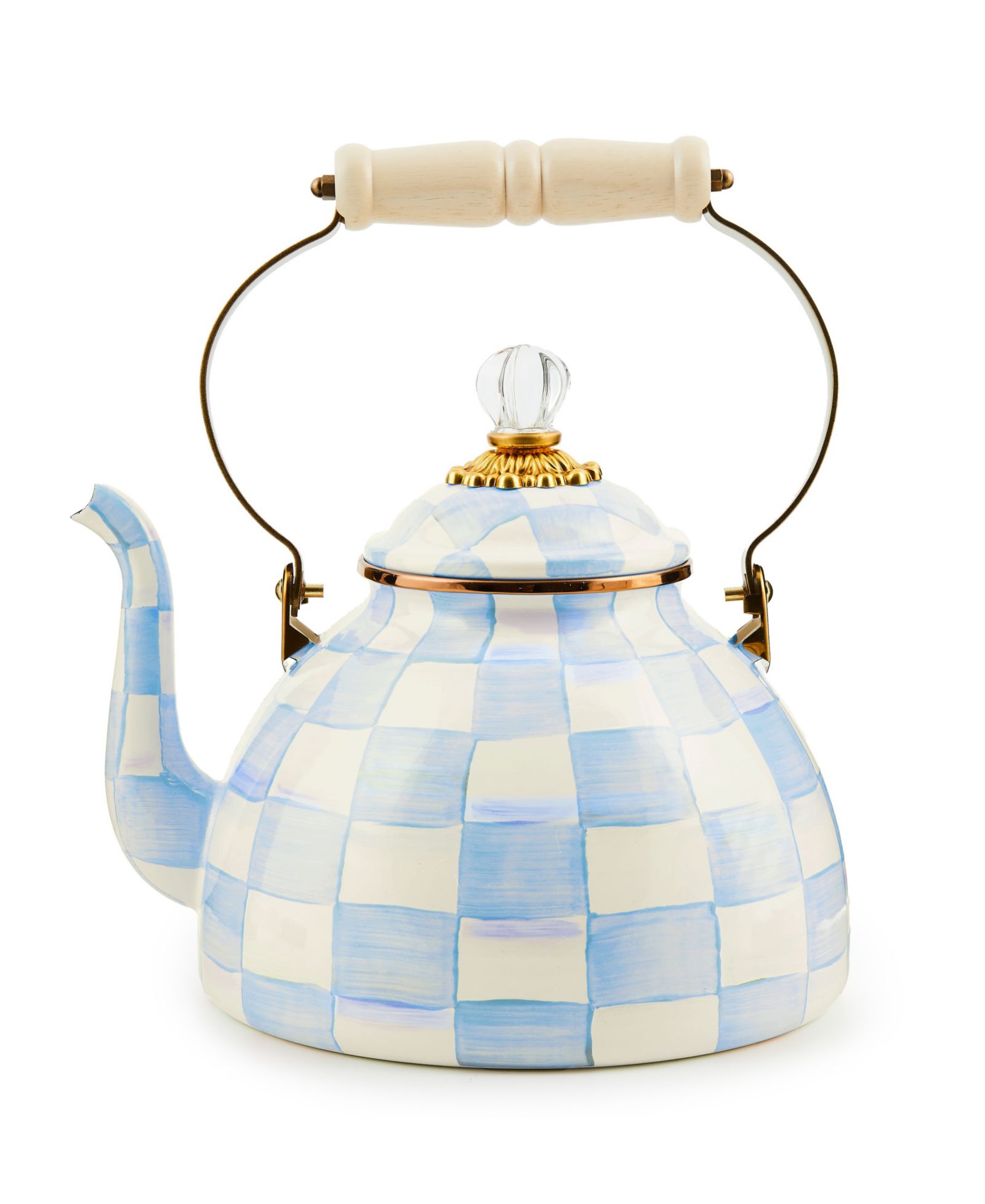 MacKenzie-Childs Чайник Sky Check 3-Quart