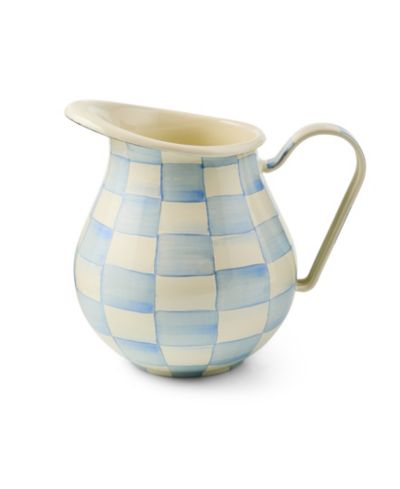 MacKenzie-Childs Sky Check 3-Quart Pitcher