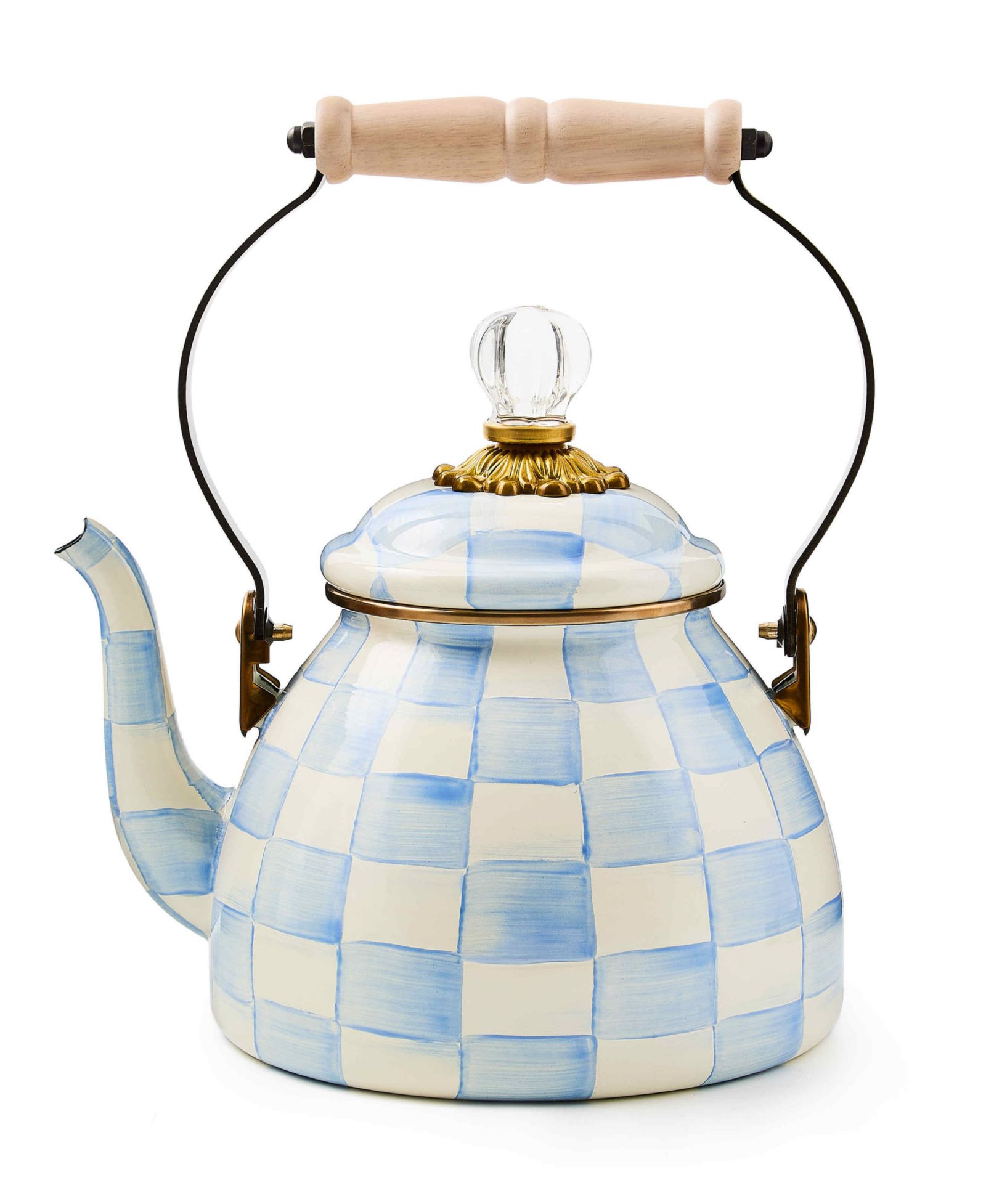 MacKenzie-Childs Sky Check чайник 2-Quart