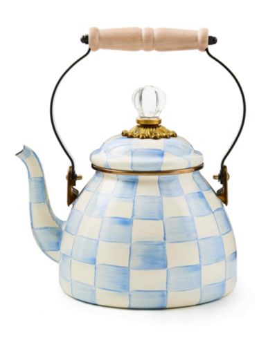 MacKenzie-Childs Sky Check чайник 2-Quart