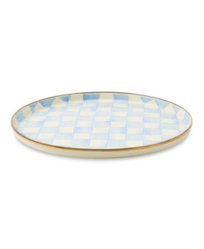 MacKenzie-Childs Sky Check Round Tray