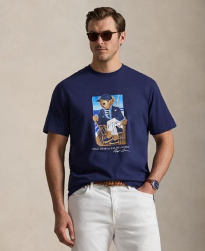Polo Ralph Lauren Men's Big & Tall Classic-Fit Polo Bear Jersey T-Shirt