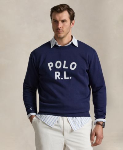 Мужская флисовая толстовка Polo Ralph Lauren с логотипом Big & Tall