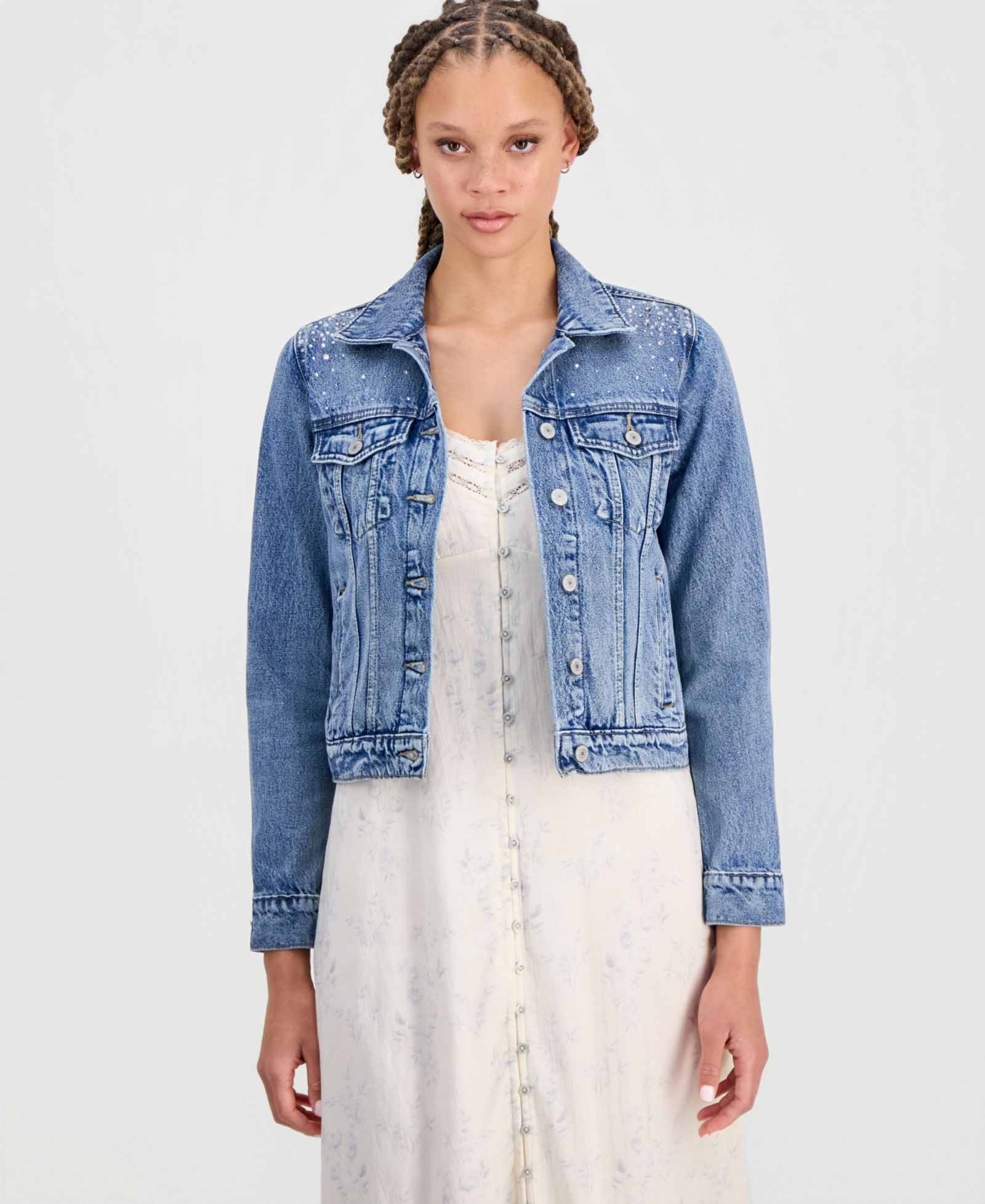 Женская джинсовая куртка Lucky Brand Tomboy Denim Trucker Jacket