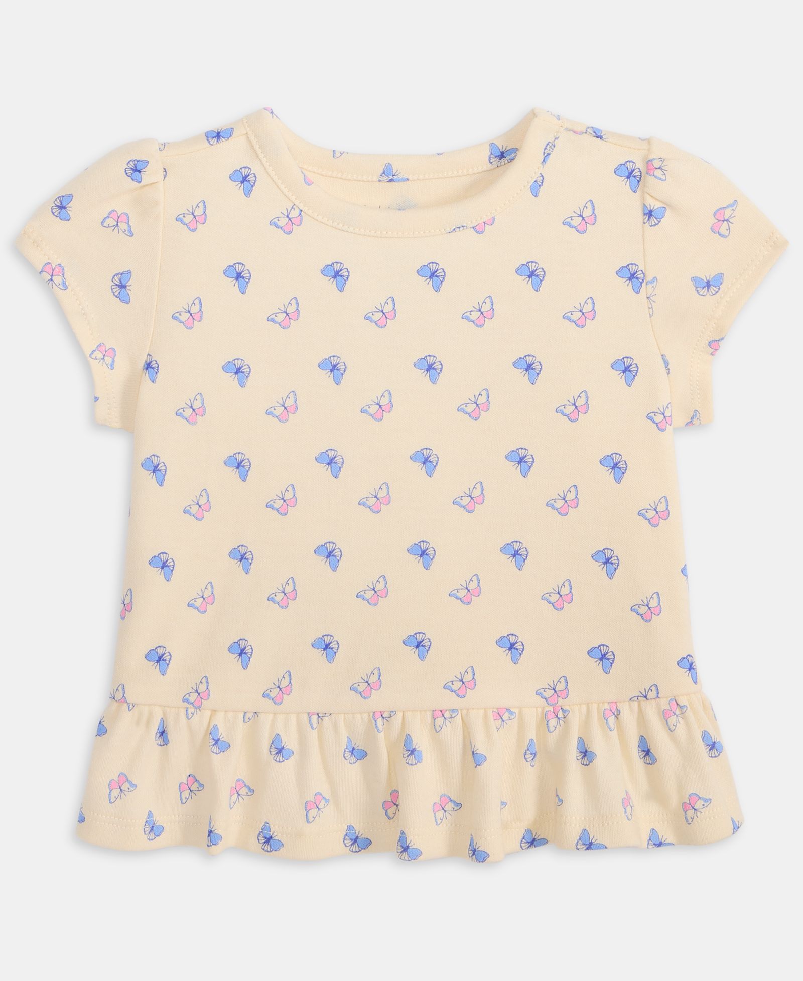 First Impressions Детская футболка с принтом бабочки, Peplum
