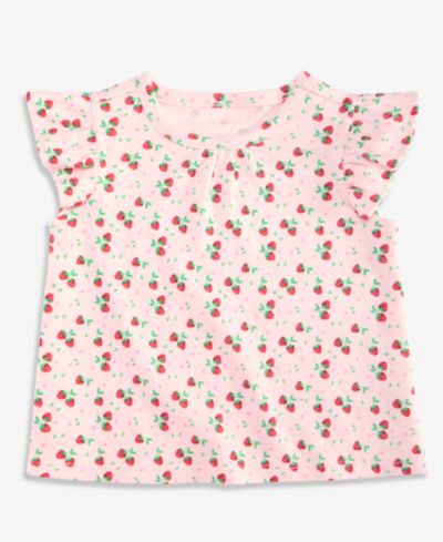 First Impressions Детский топ с воланами Strawberry Fields, эксклюзив Macy's