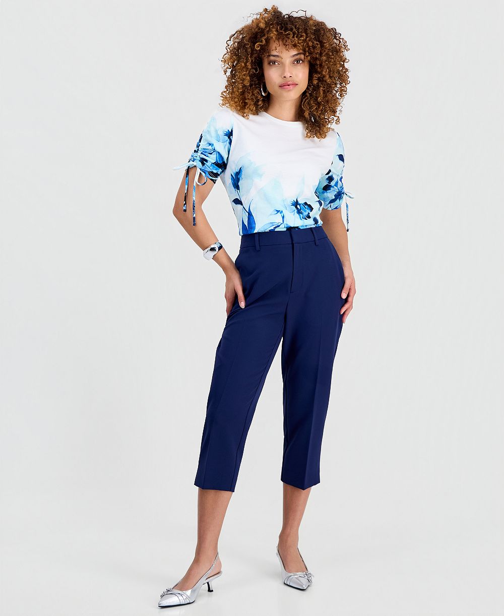 I.N.C. International Concepts Petite Capri Slim Trousers, Created for Macy's