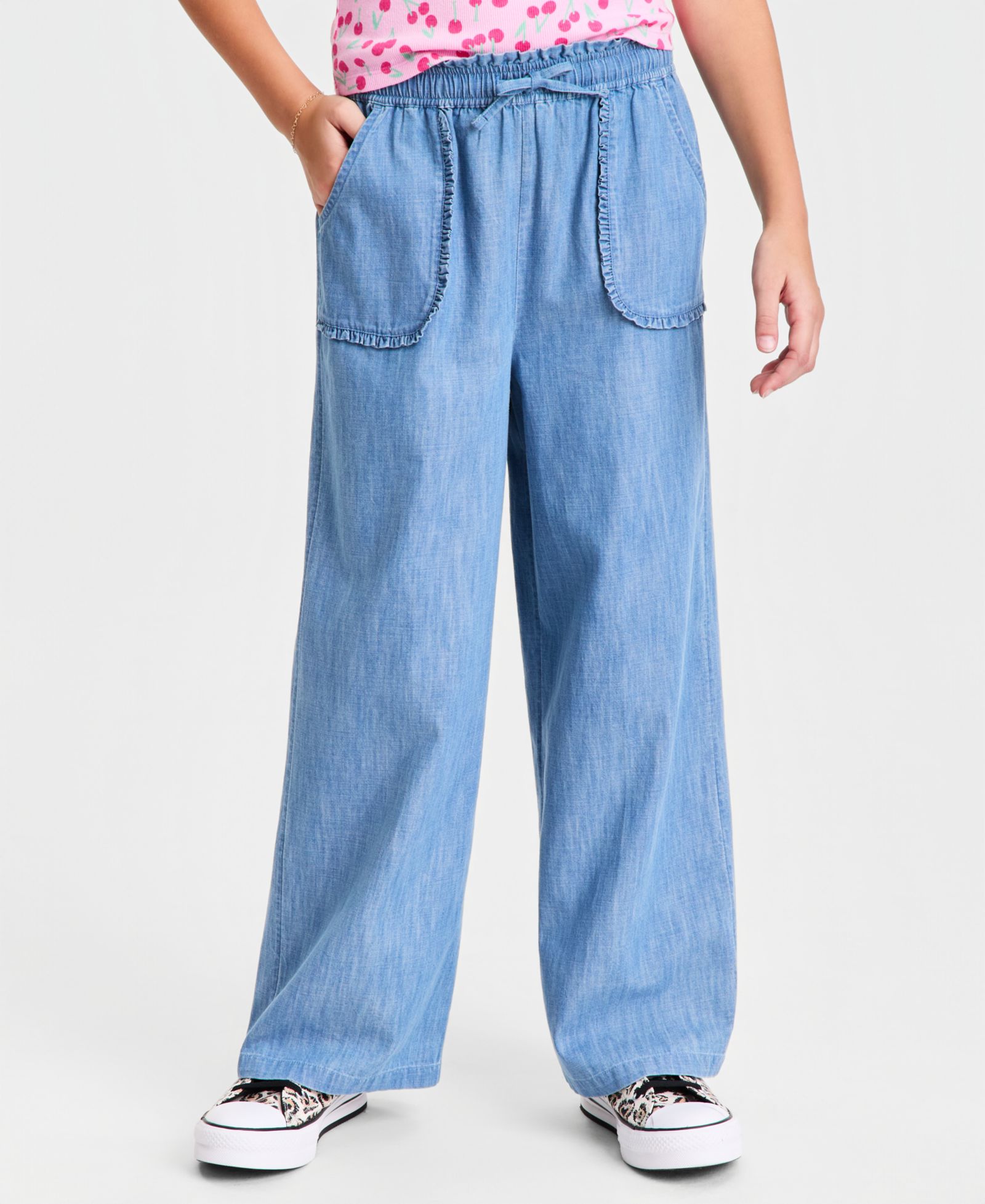 Детские брюки Epic Threads Chambray Ruffled Wide-Leg, XS-XL