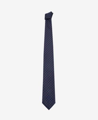 Мужской шелковый галстук MANGO Flower Patterned Silk Tie