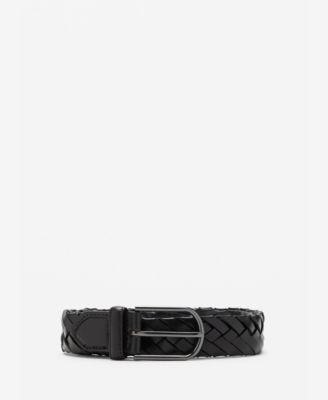 Мужской кожаный ремень Mango Braided