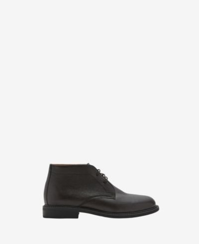Мужские кожаные ботинки Mango Lace-Up Ankle Boots