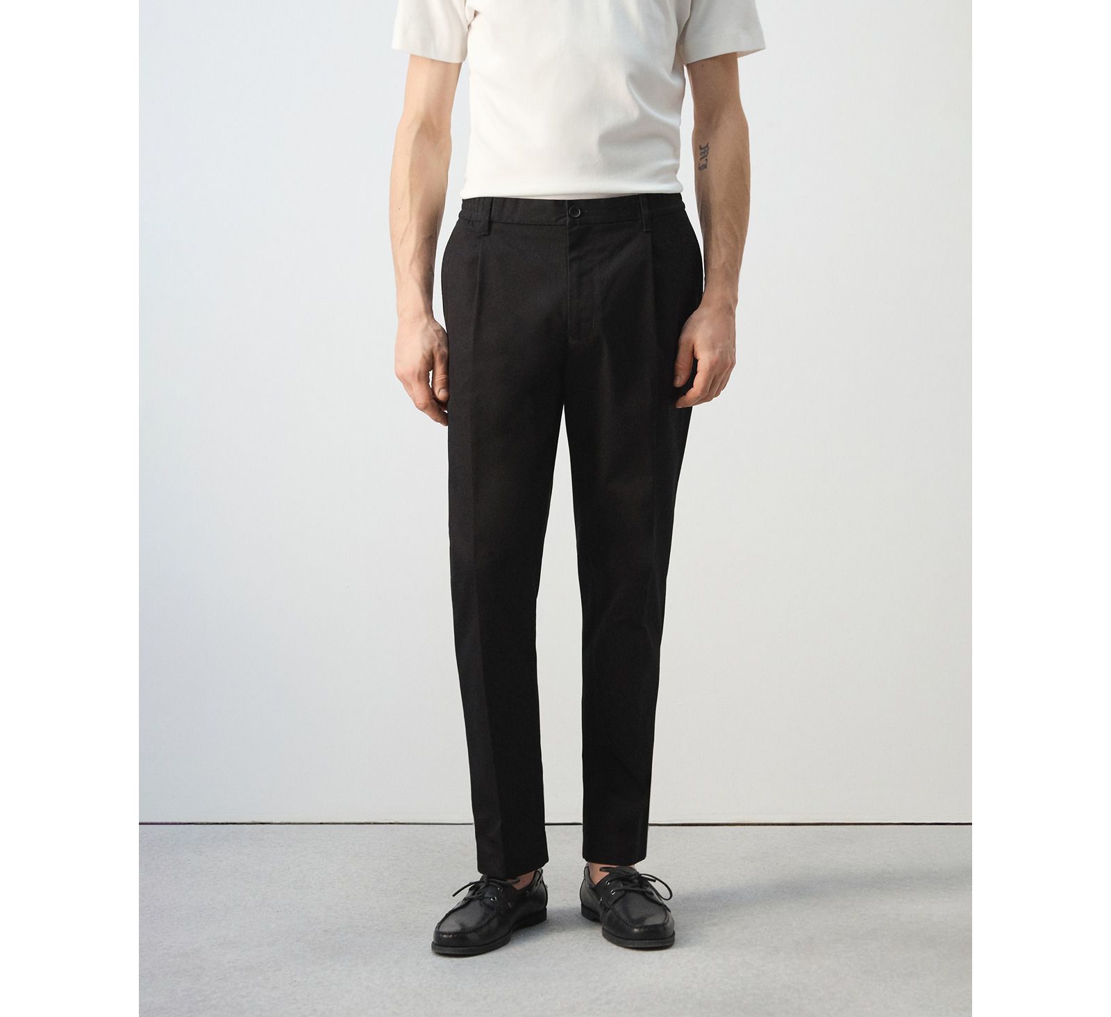 Mango Men's Regular-Fit Pleated Pants