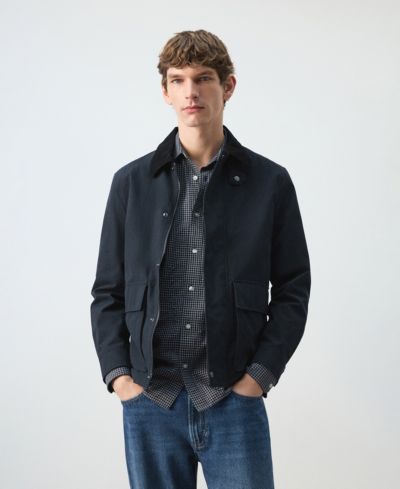 Мужская куртка Mango Corduroy Collar Water-Repellent