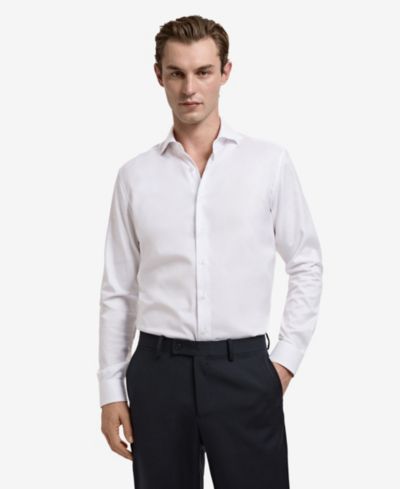 Mango Мужская хлопковая рубашка Slim-Fit
