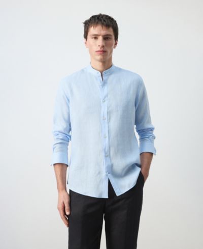 Mango Men's Mao Collar Shirt