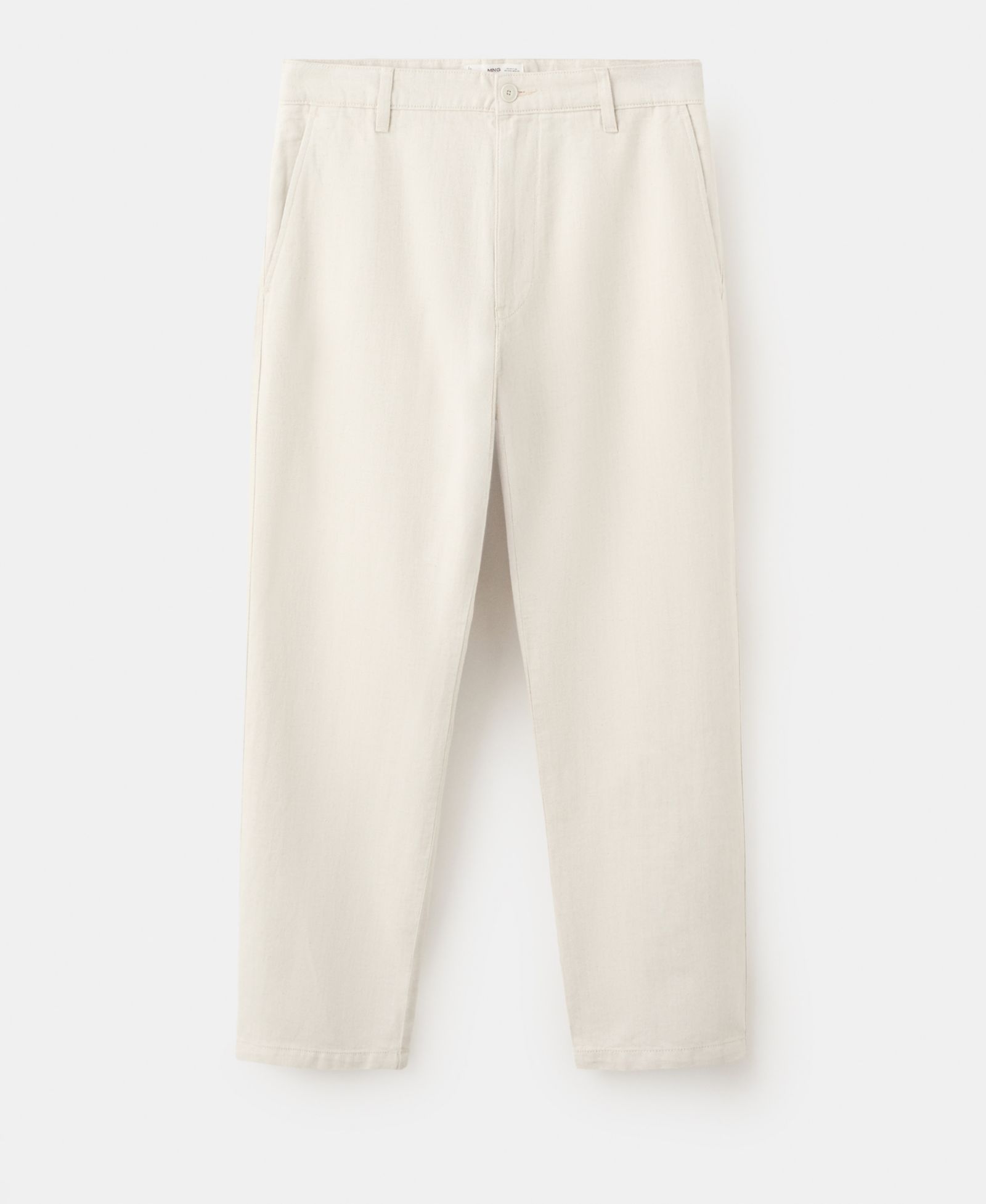Mango Men's Regular-Fit Cotton-Linen-Blend Pants