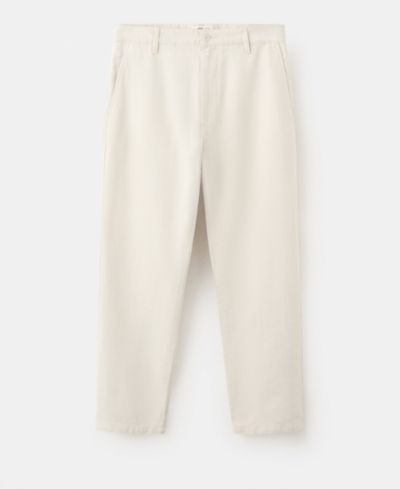 Mango Men's Regular-Fit Cotton-Linen-Blend Pants