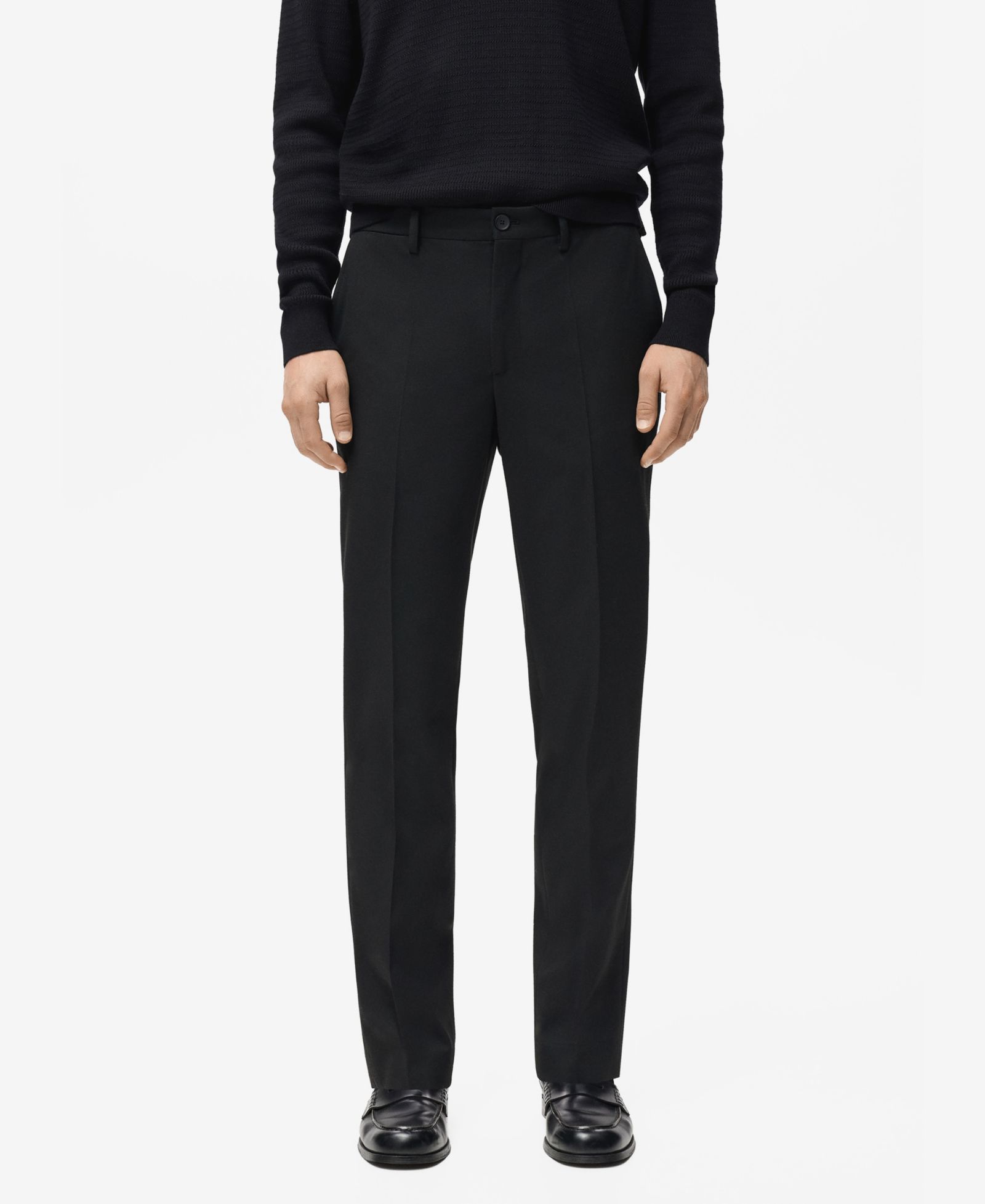 Mango Мужские брюки Slim-Fit со складками