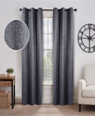 Superior Senna Textured Room Darkening Grommet Curtain Panels Set of 2