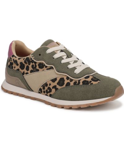 Olive/Leopard Faux Suede