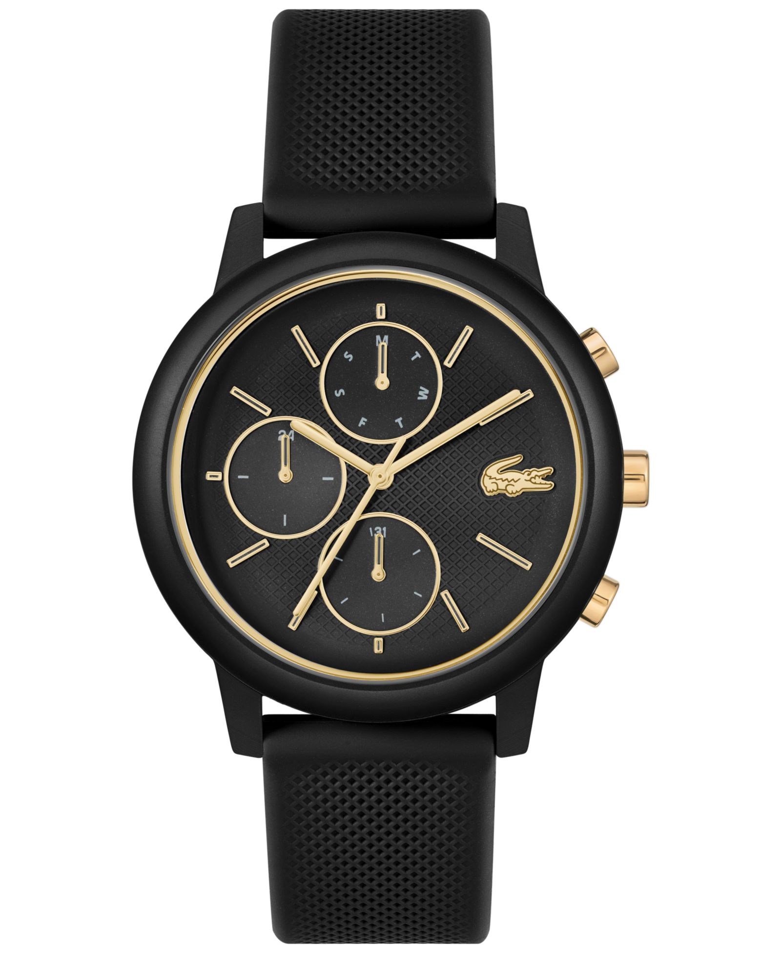 Часы Lacoste Men's L.12.12 Move Black Silicone Strap 42mm