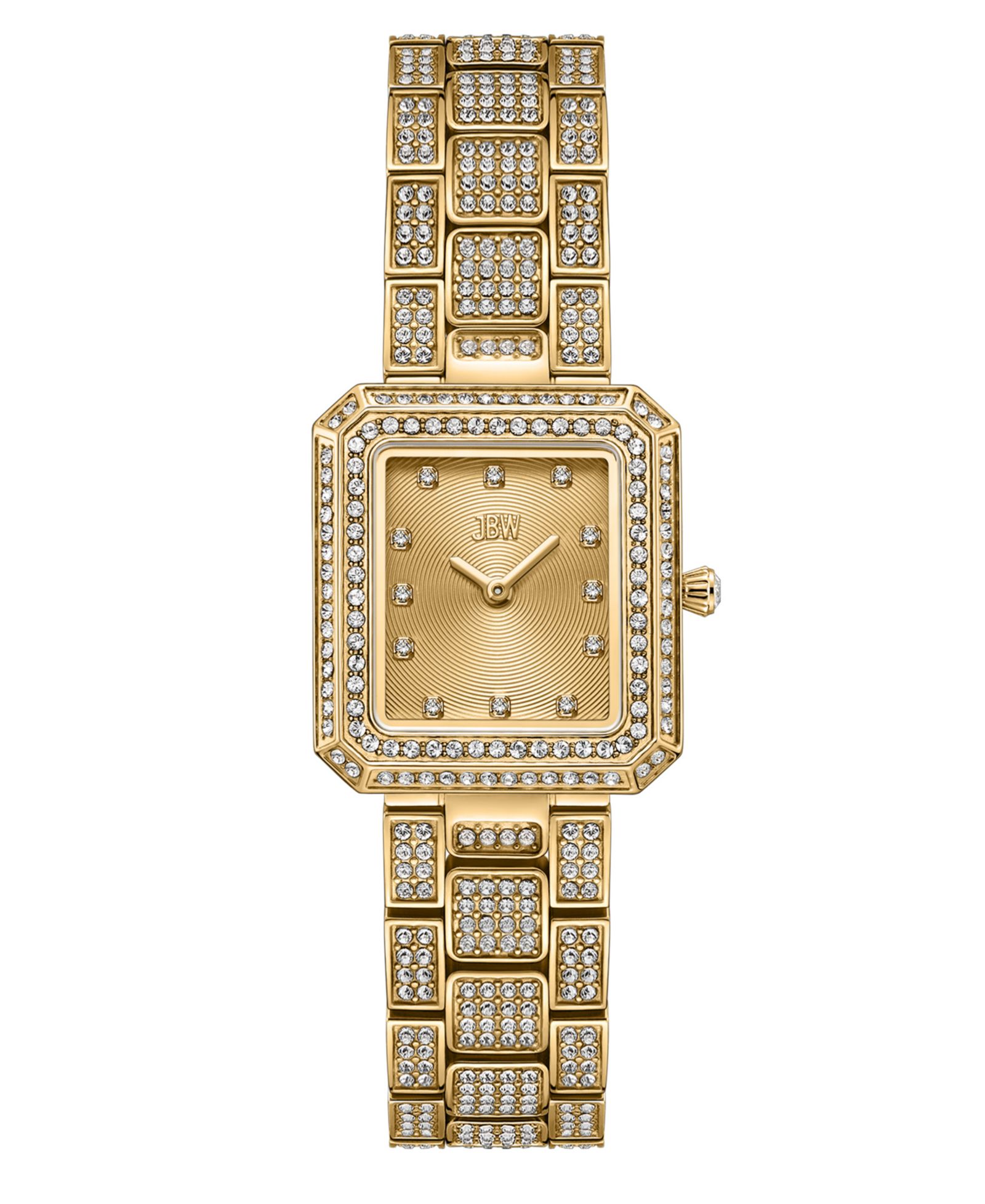 Женские часы Jbw Arc Crystal Diamond (0.06 ct. t.w.) Swiss Quartz Stainless Steel, 23mm