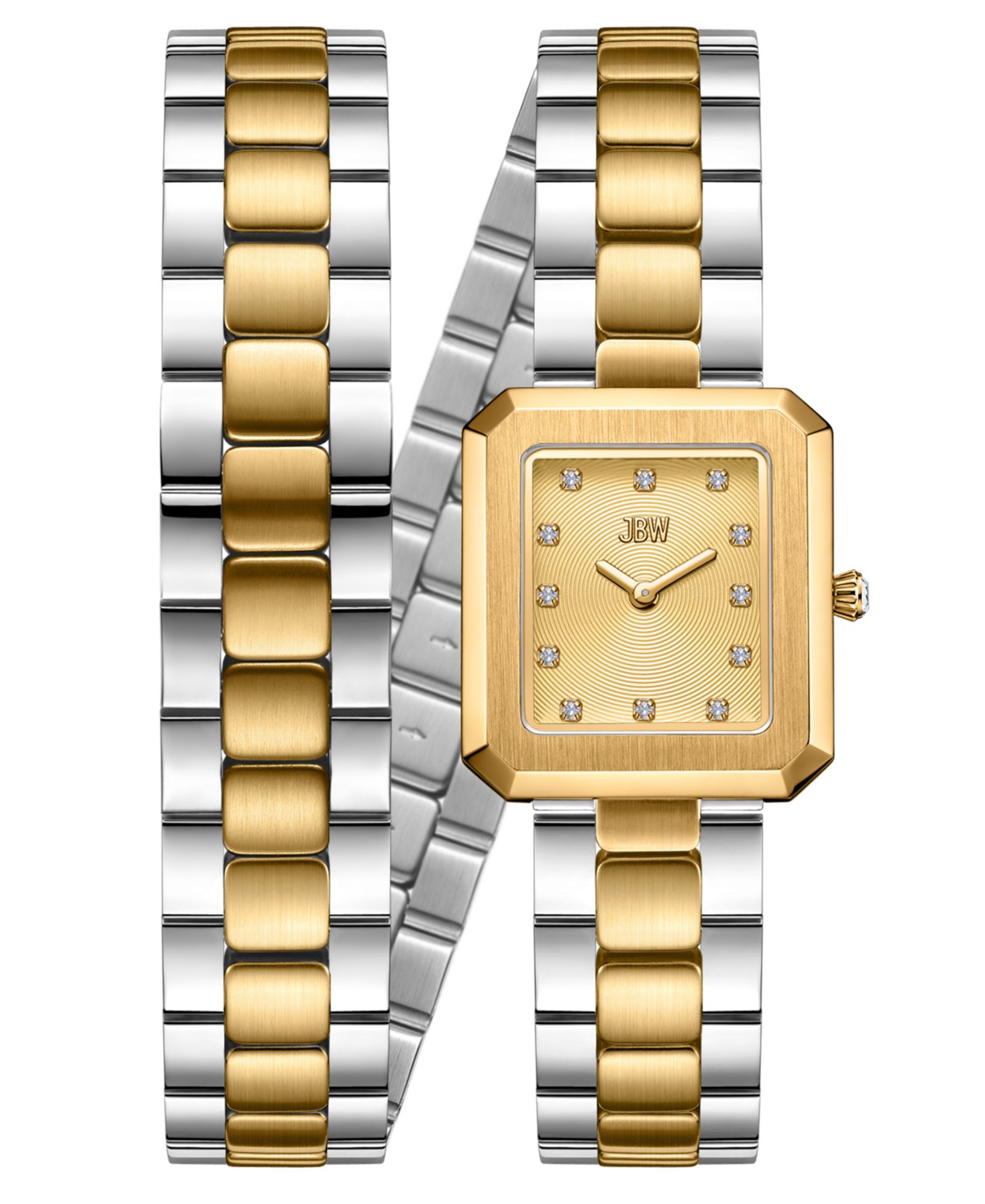 Женские часы Jbw Women's Arc Swiss Quartz Two-Tone Stainless Steel, 23mm