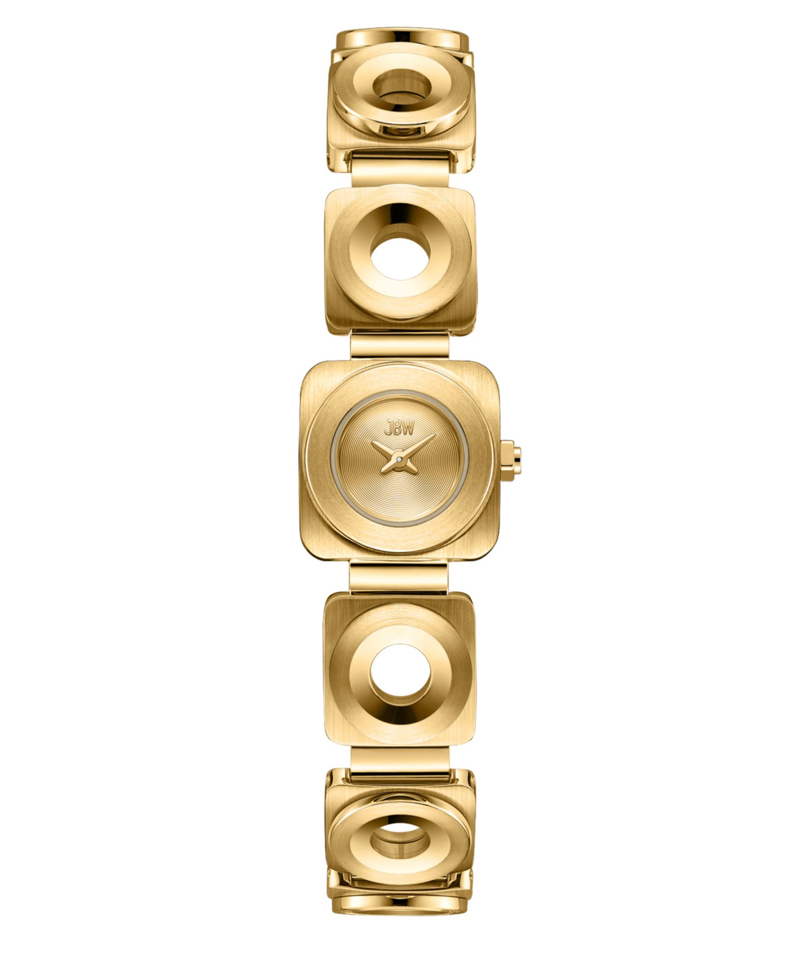 Jbw Women's Chasm Japan Quartz 18k Gold-Plated Stainless Steel Watch, 18mm
