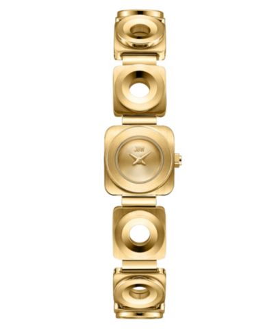 Женские кварцевые часы Jbw Chasm Japan из нержавеющей стали с напылением 18k Gold, 18mm