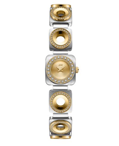 Jbw Chasm Japan Quartz Two-Tone 18k Gold-Plated and Stainless Steel Watch, 18mm