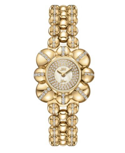 Часы Jbw Women's Atmosphere Crystal Swiss Quartz, 30mm, 18k Gold-Plated Stainless Steel