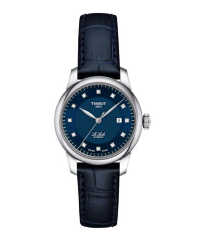 Tissot Women's Blue Leather Bracelet Watch, 29mm