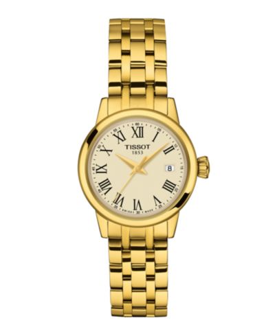 Женские часы Tissot Gold Stainless Steel Bracelet, 28mm