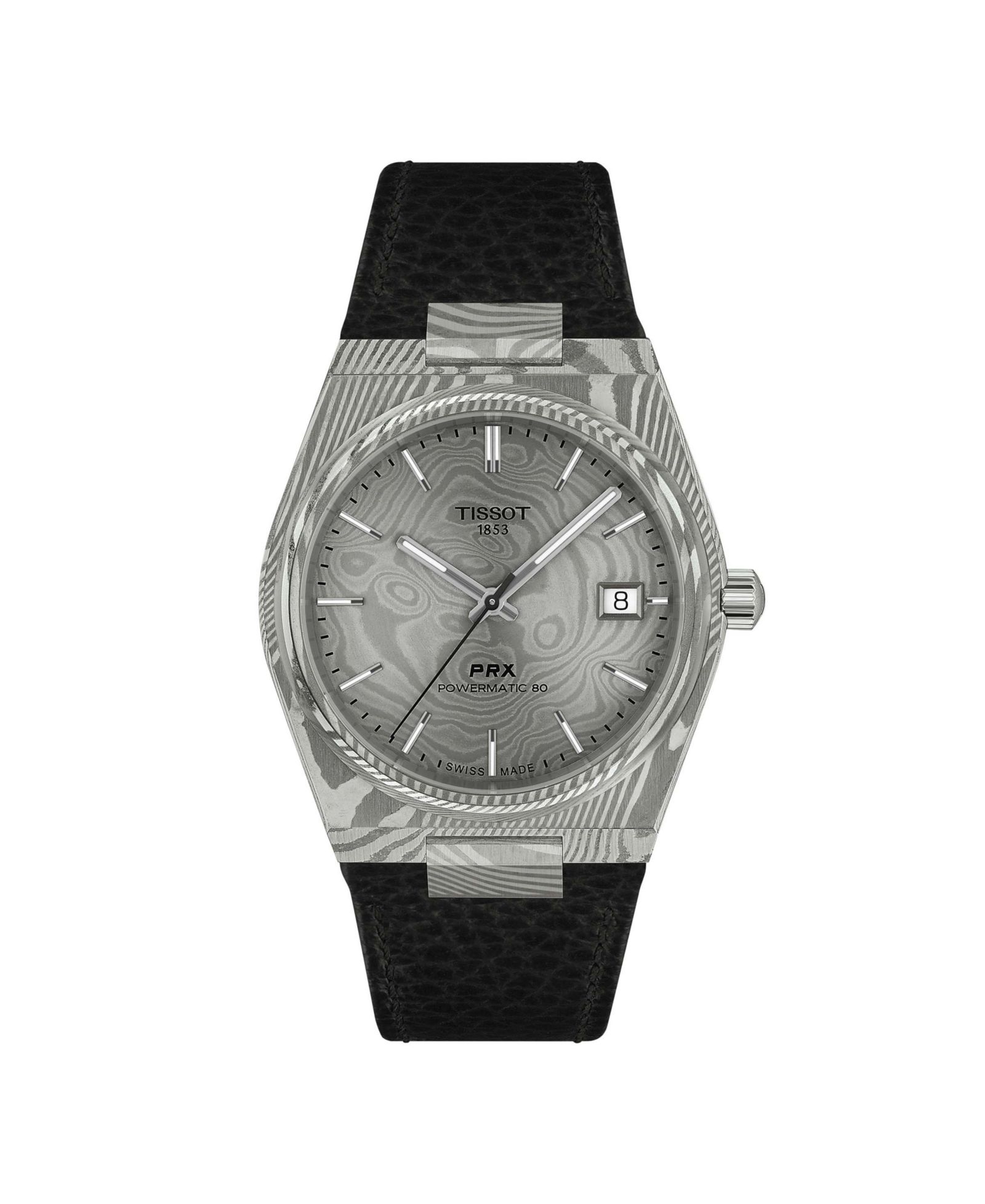 Tissot Унисекс часы с кожаным браслетом 38mm