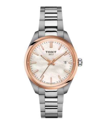 Tissot Unisex Gray Stainless Steel Bracelet Watch, 34mm